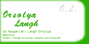 orsolya langh business card